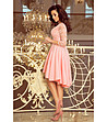 Асиметрична рокля в розово Netty-3 снимка