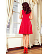 Червена памучна рокля на черни точки Trixie-2 снимка