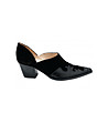 Черни дамски кожени обувки Blasa-1 снимка
