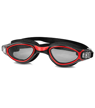 Очила за плуване в черно и червено с тонирани лещи Calypso снимка