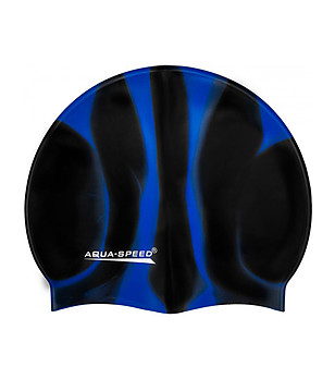 Шапка за плуване в черно и синьо Bunt снимка