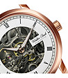 Дамски часовник скелетон в златисто и сребристо Zina-2 снимка