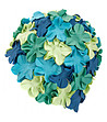 Дамска шапка за плуване в синьо и зелено с ефектен дизайн Bloom-0 снимка