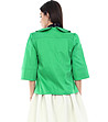 Зелено дамско памучно сако-1 снимка