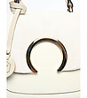 Бежова дамска кожена чанта със златист детайл Ardelia-2 снимка