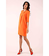 Оранжева рокля с джобове Merlina-0 снимка