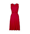 Червена рокля без ръкави Matilda-0 снимка