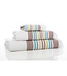 Бяла кърпа с многоцветни кантове Cyprus 30х50 см-3 снимка
