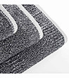 Кърпа за баня в меланж на черно и бяло Fusion  50х100  см-3 снимка