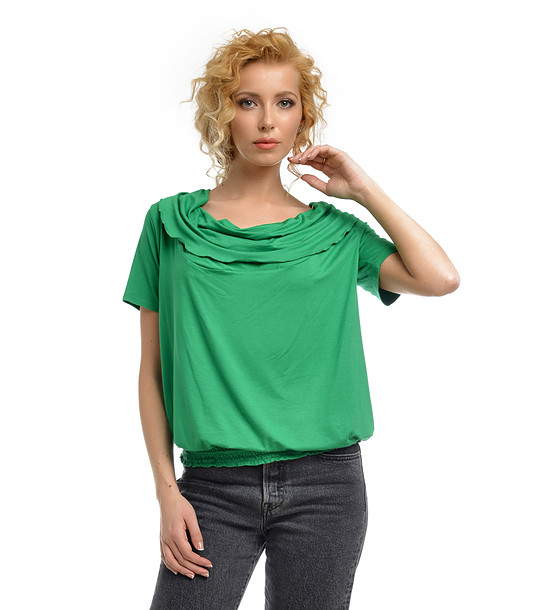 Зелена дамска блуза Isabel снимка