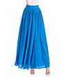 Синя дълга пола с коприна Tonina-1 снимка