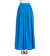 Синя дълга пола с коприна Tonina-2 снимка