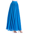 Синя дълга пола с коприна Tonina-3 снимка