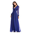 Елегантна дълга рокля в лилав нюанс Makena-2 снимка