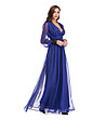 Елегантна дълга рокля в лилав нюанс Makena-3 снимка
