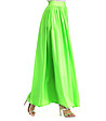 Зелена дълга пола Veronica с естествена коприна-2 снимка