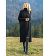 Дълъг черен дамски пуловер Alenia-2 снимка