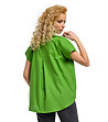 Памучна широка зелена дамска блуза Asia-1 снимка