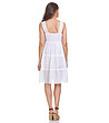 Бяла лятна памучна рокля Sandrine-1 снимка
