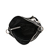 Черна дамска чанта от естествена кожа Zarina-3 снимка