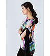 Многоцветна дамска асиметрична блуза Foresta-2 снимка