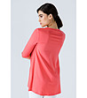 Дамска блуза в цвят корал Sadie-1 снимка