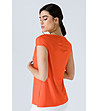 Оранжева асиметрична дамска блуза Irene-1 снимка