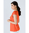 Оранжева асиметрична дамска блуза Irene-2 снимка