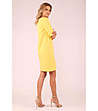 Жълта рокля с 3/4 ръкави Ozana-1 снимка