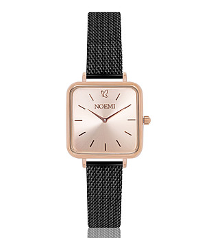 Дамски часовник в розовозлатисто и черно Amanda снимка