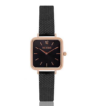 Дамски часовник в розовозлатисто и черно Amanda снимка