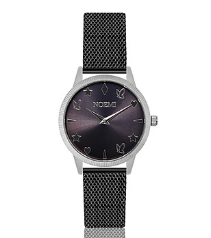 Дамски часовник в черно и сребристо Chloe Dream снимка