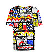 Unisex тениска с принт Mondrian-0 снимка