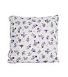 Памучна калъфка за възглавница в бежово и лилаво Lilac rose-0 снимка