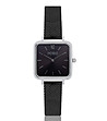 Черен дамски часовник със сребрист корпус Amanda-0 снимка
