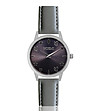 Дамски часовник в сребристо и черно със сива каишка Chloe Dream-0 снимка