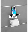 Поставка за тоалетна хартия и смартфон-0 снимка
