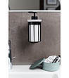 Диспенсър за течен сапун в бяло и черно Classic за стена-4 снимка