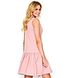 Розова рокля с памук Agnes-1 снимка