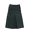 Тъмнозелена памучна пола с джобове Sylvie-1 снимка