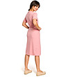 Асиметрична памучна рокля в розово Velma-1 снимка