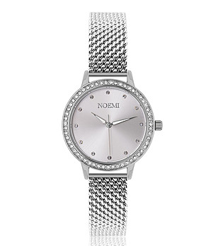 Дамски сребрист часовник с кристали Tiffany снимка
