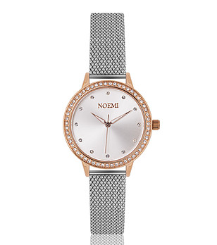 Розовозлатист дамски часовник със сребриста верижка Tiffany снимка