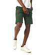 Памучни мъжки къси панталони в зелен нюанс Claudio-0 снимка
