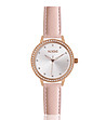 Розовозлатист дамски часовник с кристали и розова каишка Tiffany-0 снимка