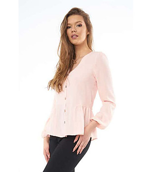Розова дамска риза Hera снимка