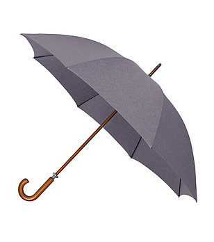 Луксозен сив чадър за голф снимка