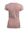 Памучна дамска тениска в розов нюанс с щампа Pefra-1 снимка