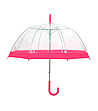 Прозрачен чадър с розов кант-0 снимка