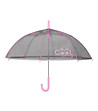 Детски чадър в сиво и розово със светлоотразителен кант-0 снимка